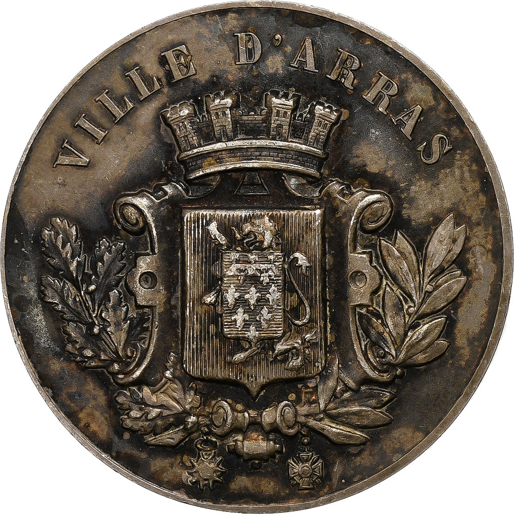 France, Medal, Ville d'Arras, n.d., Silvered bronze, AU(55-58)