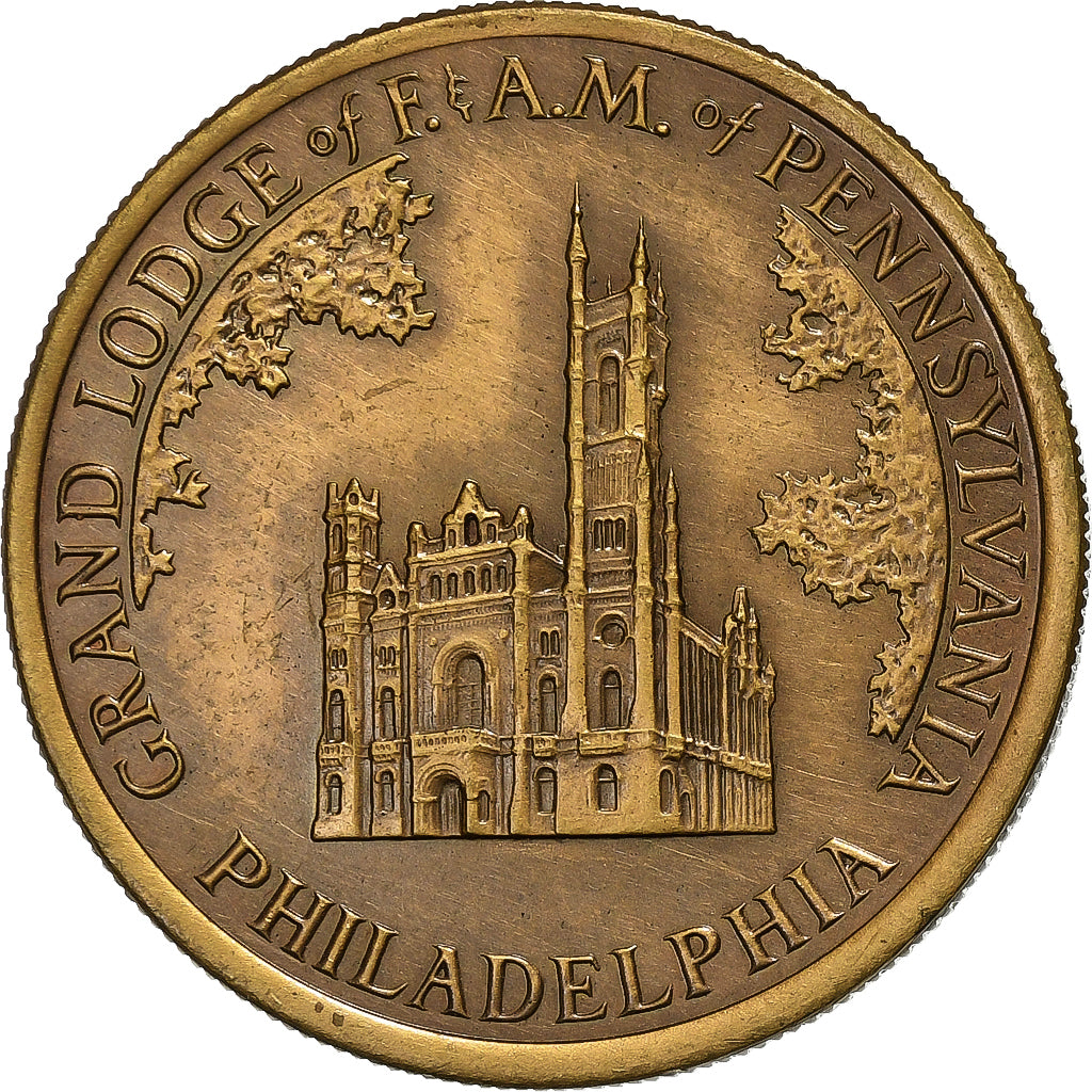 Stati Uniti, medaglia, John L. McCain, Grand Master of Masons, Pennsylvania