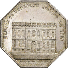 France, Token, Banque de Bordeaux, n.d. (1832-1841), Silver, AU(55-58)