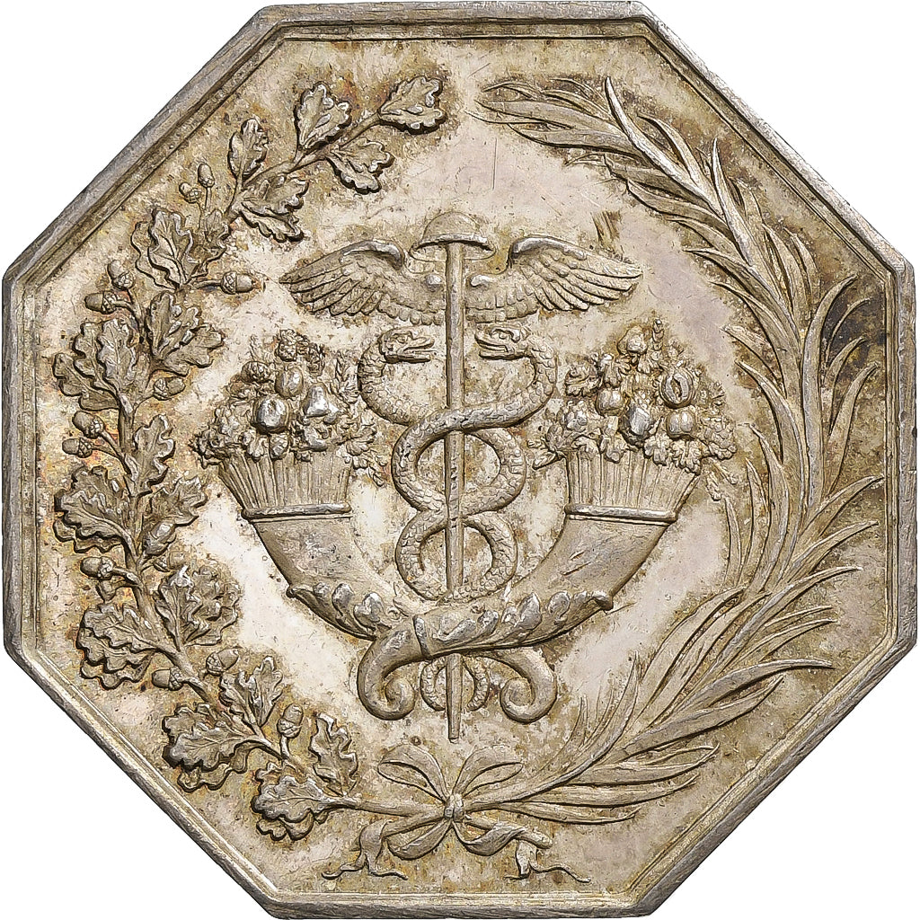 France, Token, Banque de Bordeaux, n.d. (1832-1841), Silver, AU(55-58)