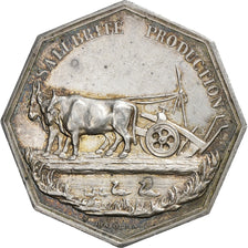 France, Token, Compagnie générale de desséchement, n.d., Silver, Desboeufs