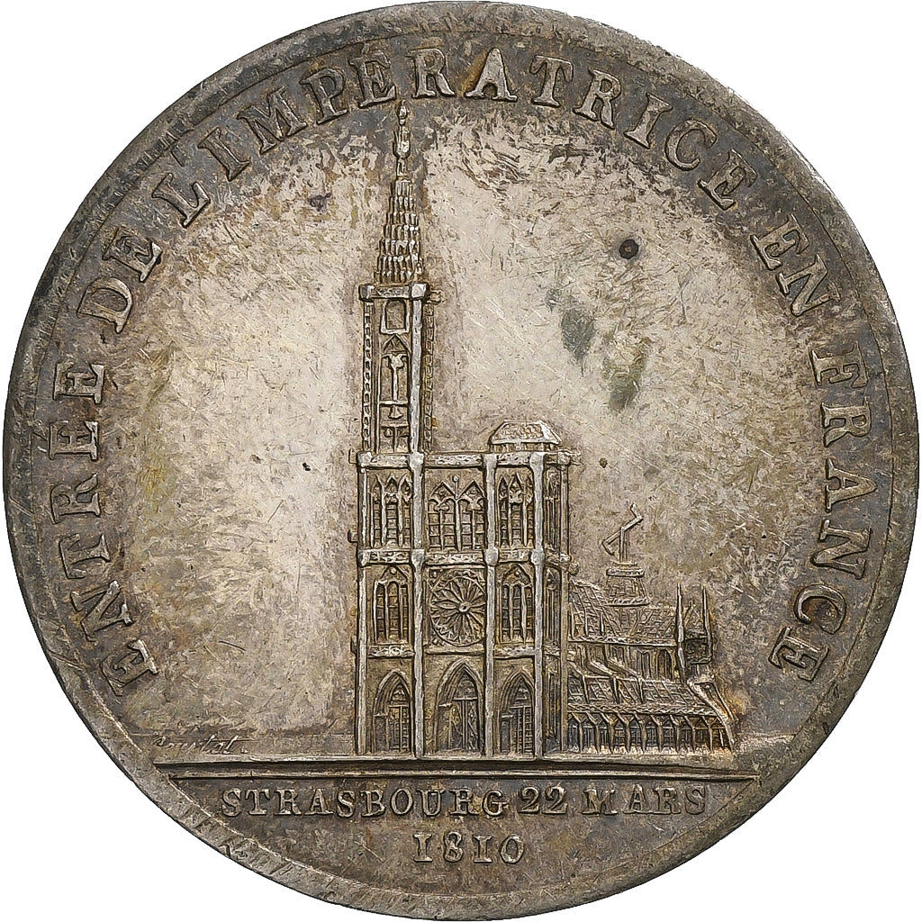 France, Token, Napoleon I, Entry of the Empress Marie-Louise into France, 1810