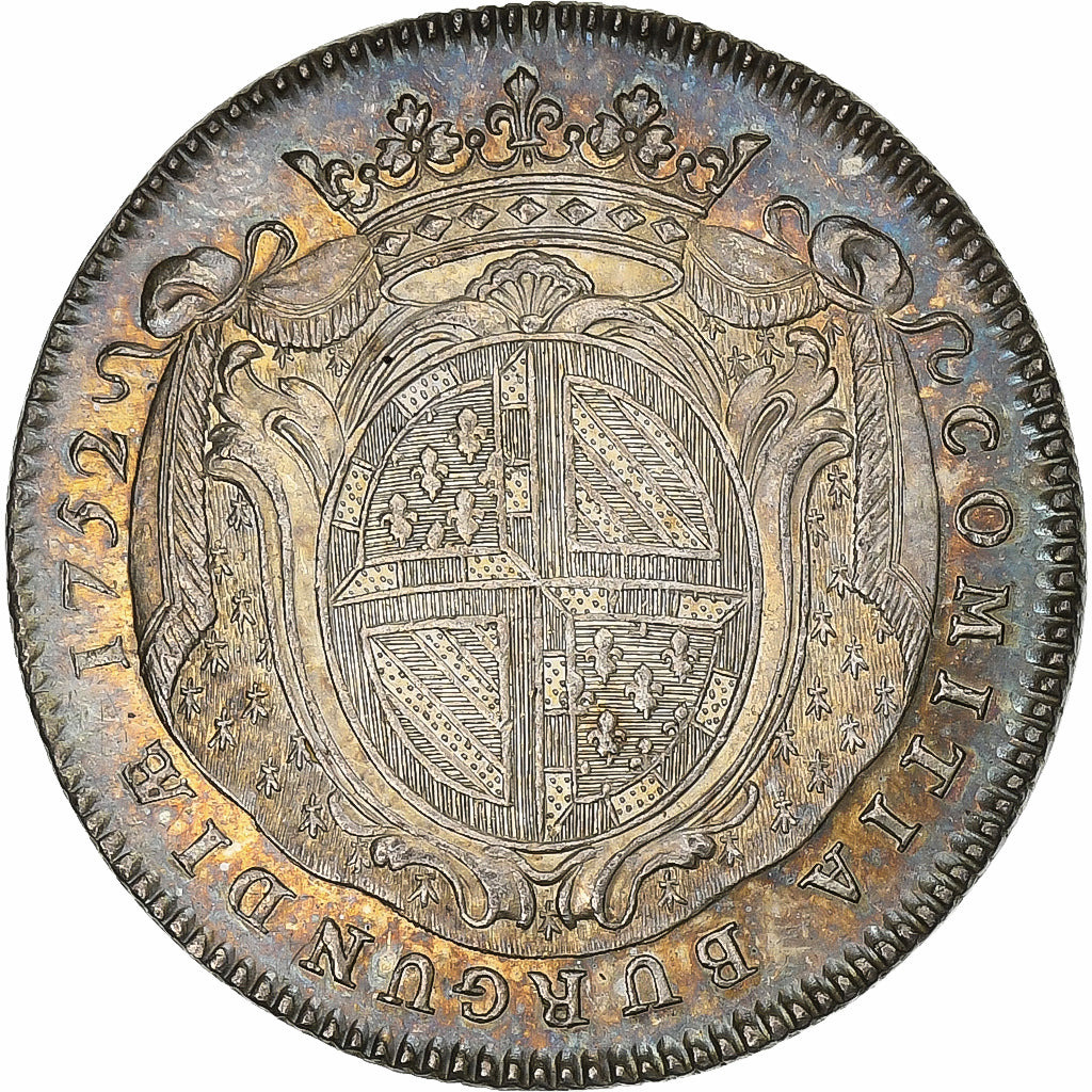 France, Jeton, Louis XV, Etats de Bourgogne, 1752, Argent, SUP