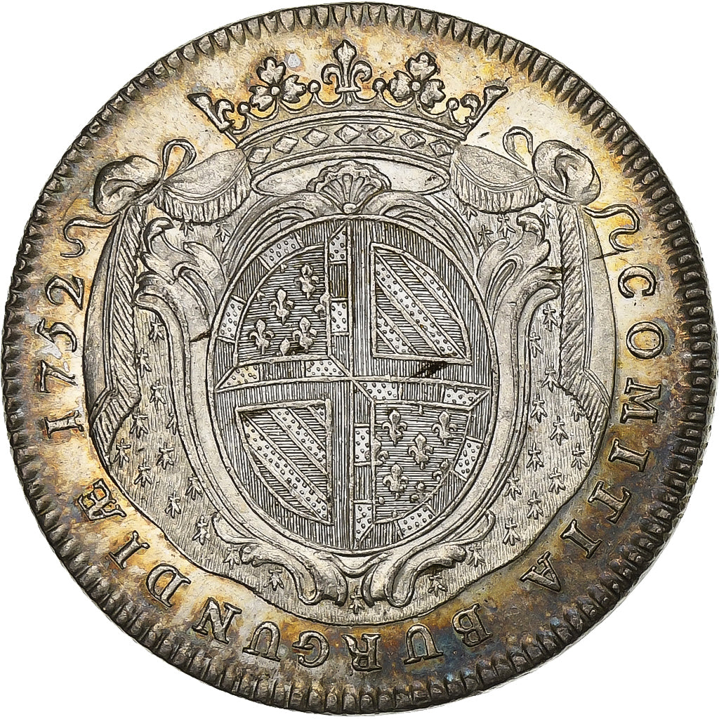 France, Jeton, Louis XV, Etats de Bourgogne, 1752, Argent, SUP