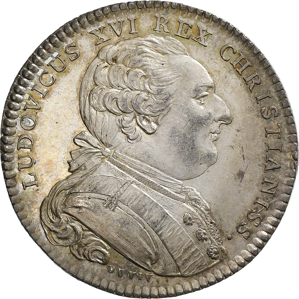 France, Token, Louis XVI, Etats de Bourgogne, 1789, Silver, MS(60-62)