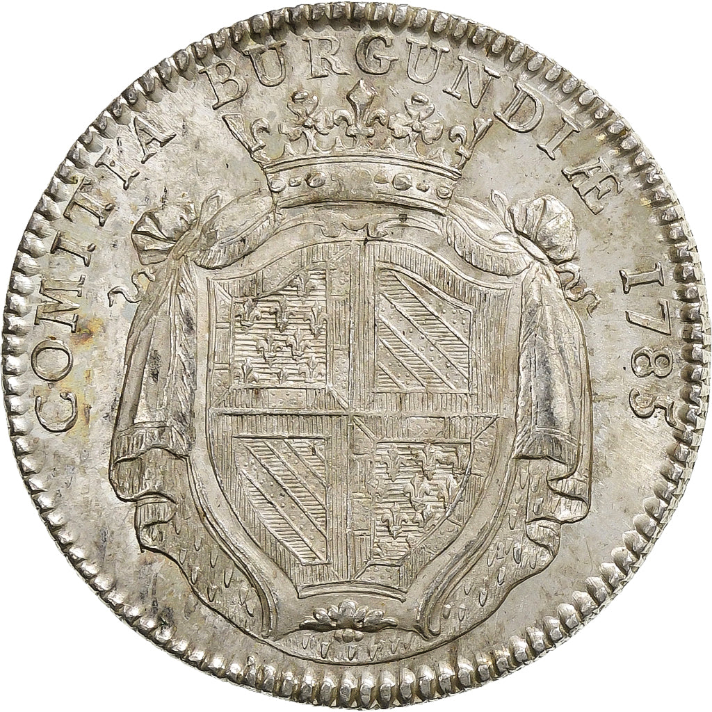 Francia, ficha, Louis XVI, Etats de Bourgogne, 1785, Argento, SPL