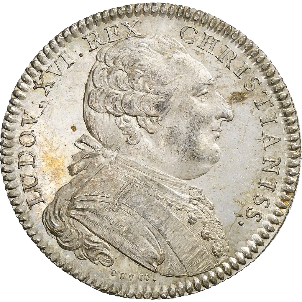France, Token, Louis XVI, Etats de Bourgogne, 1785, Silver, MS(60-62)