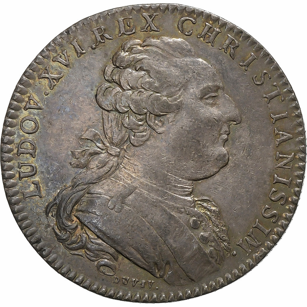 France, Token, Louis XVI, Etats de Bourgogne, 1782, Silver, AU(55-58)