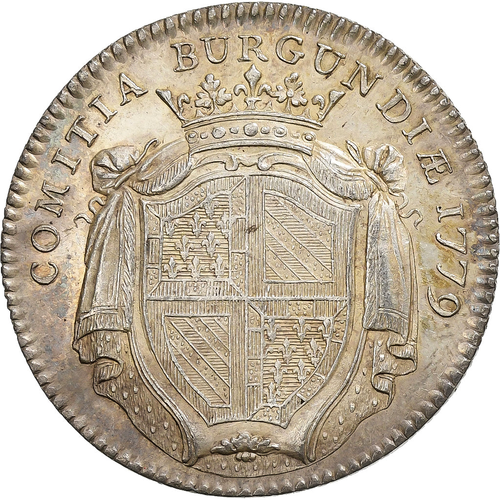 Francia, ficha, Louis XVI, Etats de Bourgogne, 1779, Argento, SPL-