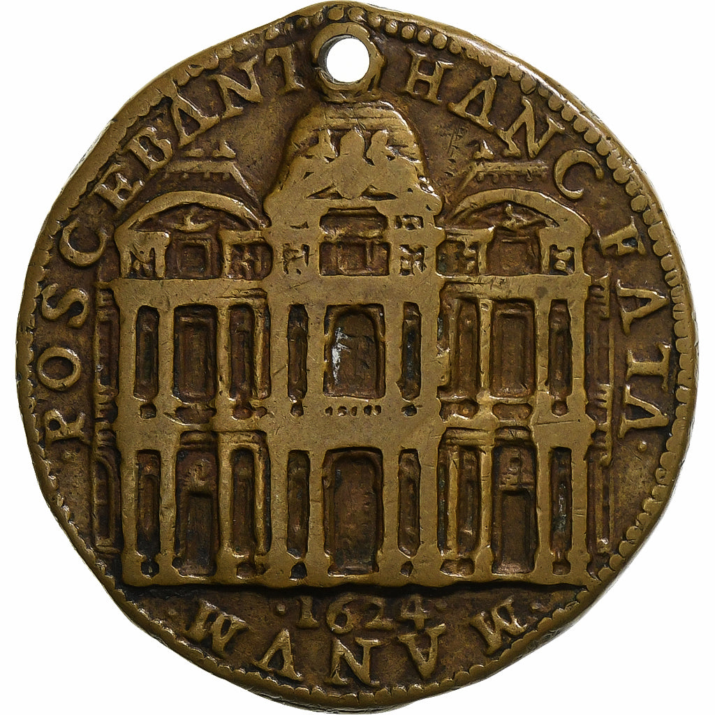 France, Médaille, Louis XIII, Bâtiments du Roi, Palais du Luxembourg, 1624