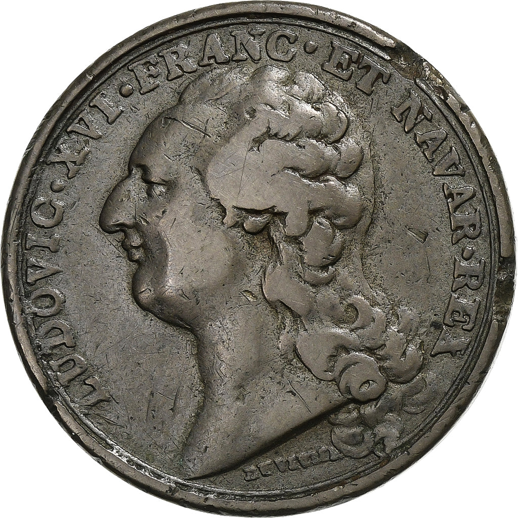 Francja, Token, Ludwik XVI, Académie royale de Peinture et de Sculpture, n.d.