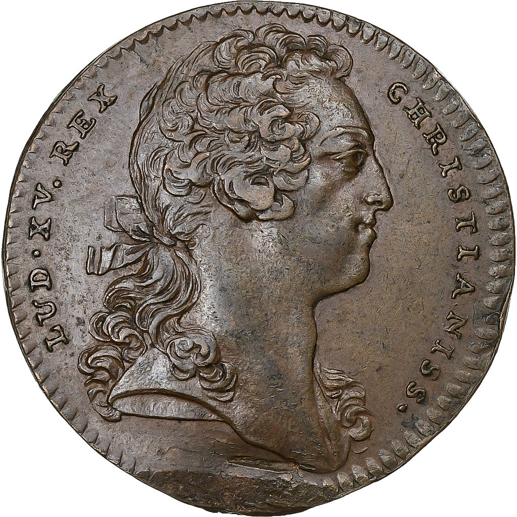France, Token, Louis XV, États de Languedoc, 1739, Copper, AU(50-53)