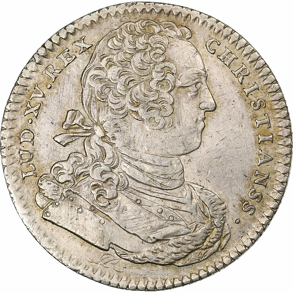 Francia, ficha, Louis XV, Trésor Royal, 1733, Argento, BB+, Feuardent:2036