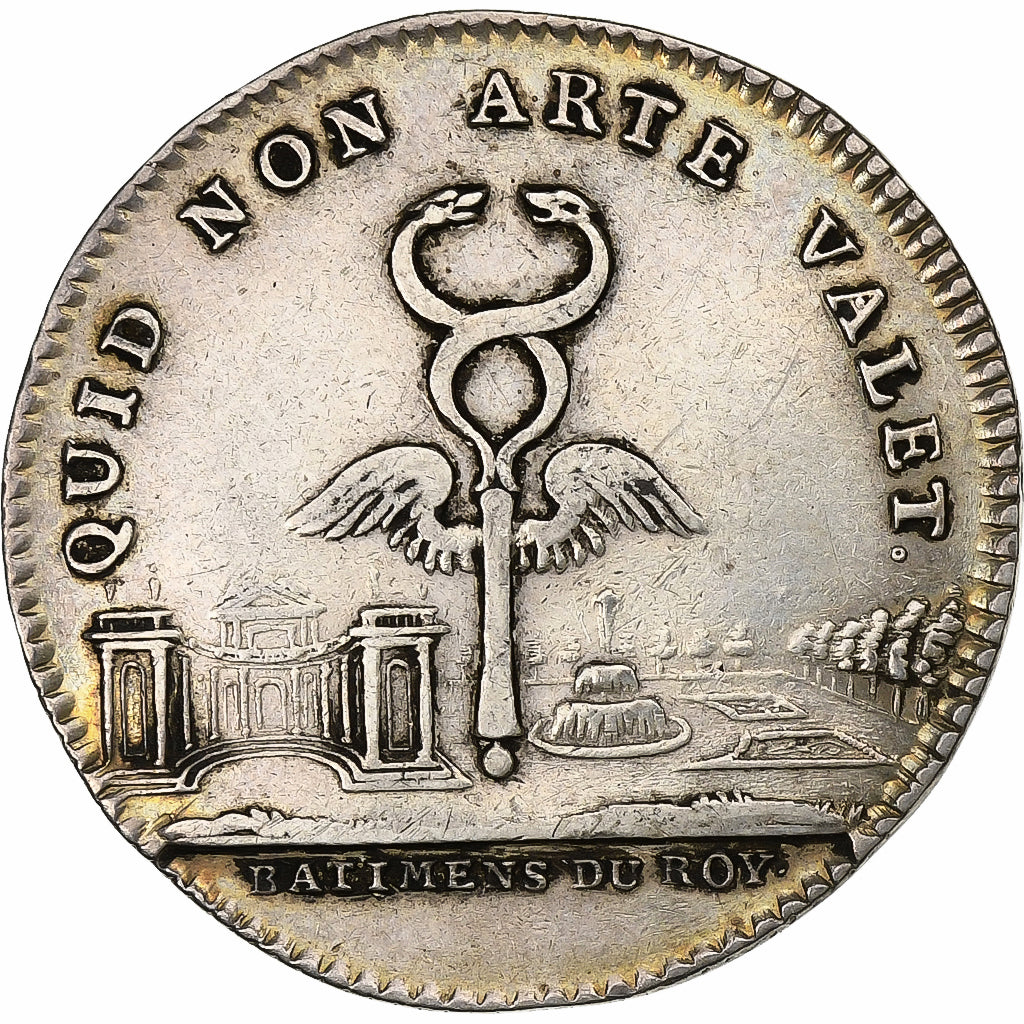 Frankreich, betaalpenning, Louis XV, Bâtiments du Roi, n.d., Silber, SS