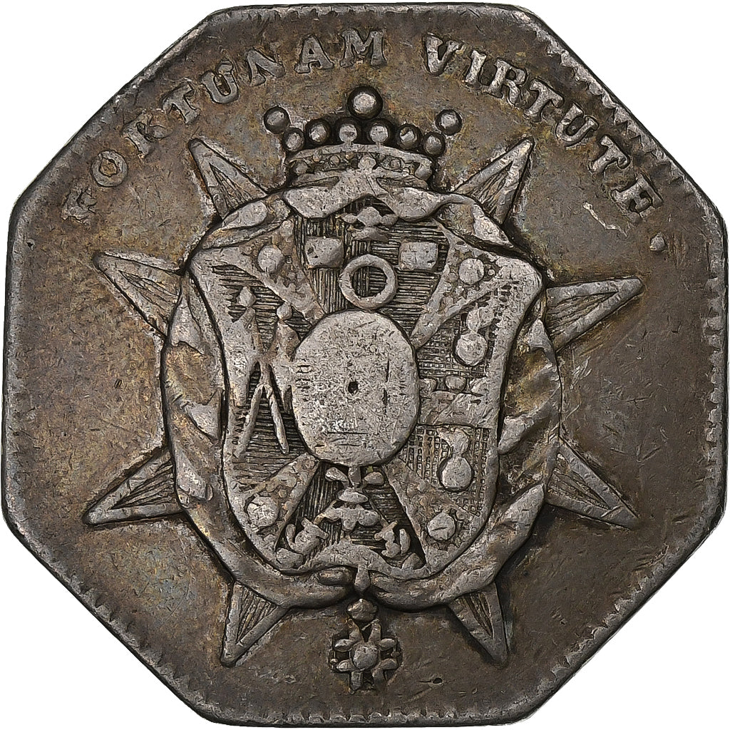France, Token, Johan Vilhelm Sprengtporten, n.d., Silver, VF(30-35)