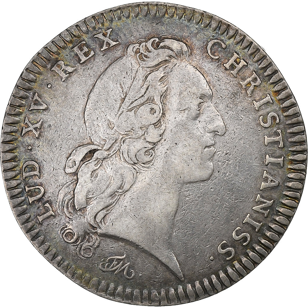 Francia, ficha, Louis XV, Paroisse de Saint-Germain-l'Auxerrois, 1734, Argento