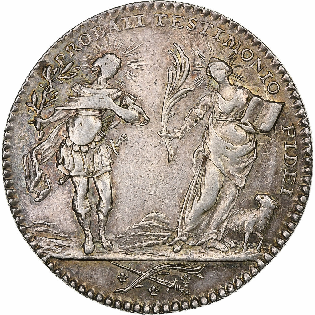 France, Jeton, Églises de Paris, Paroisse Saint-Eustache, 1740, Argent, TTB+