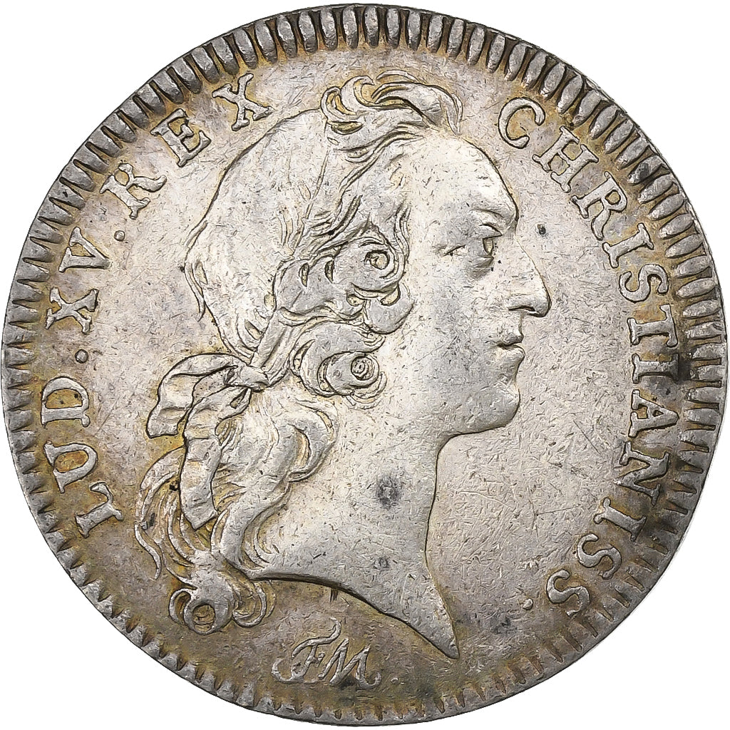 Francia, ficha, Louis XV, Chambre de Commerce de Lille, n.d. (1740), Argento