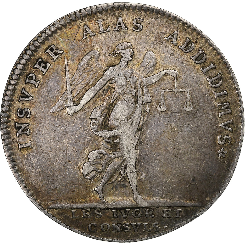France, Token, Louis XV, Paris, Juges et Consuls des Marchands, n.d., Silver