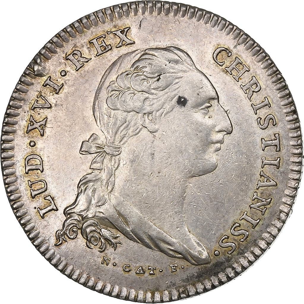 France, Token, Louis XVI, Ville de Rouen, n.d. (1776), Silver, AU(50-53)