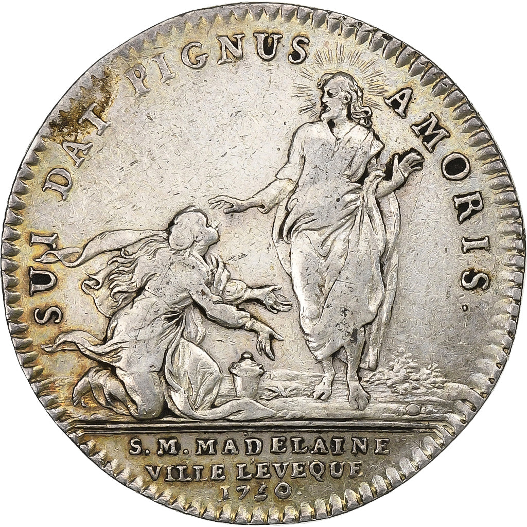 Frankreich, betaalpenning, Louis XV, Paris, Sainte-Madeleine-Ville-l'Évêque