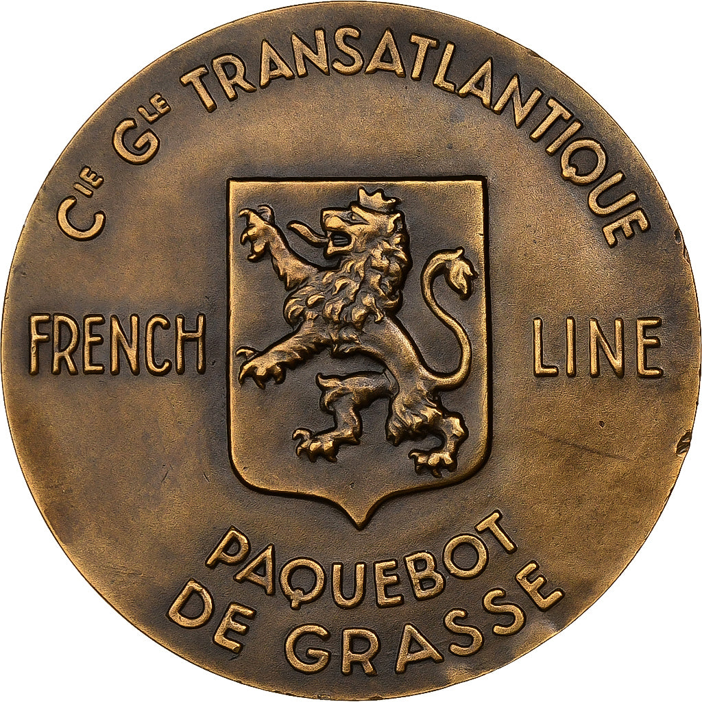 France, Médaille, Compagnie Générale Transatlantique, Paquebot De Grasse