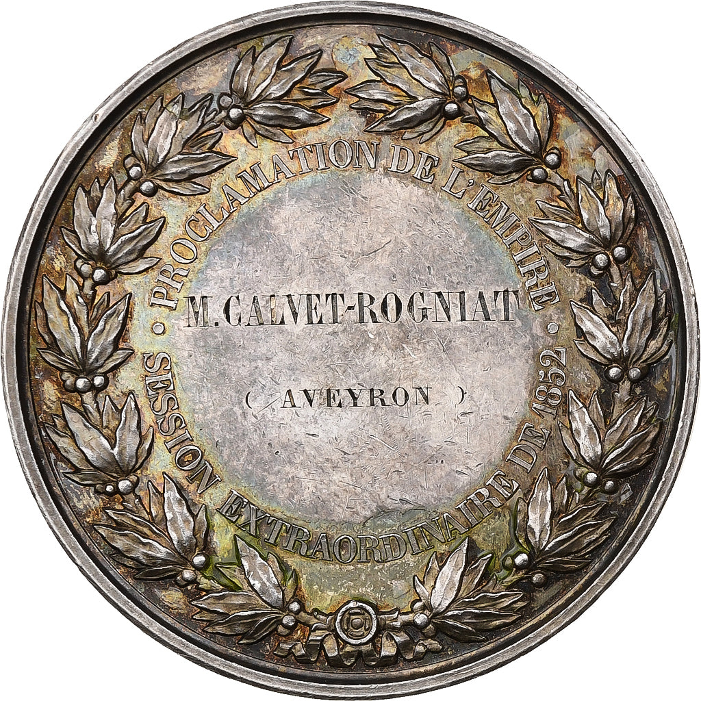 Francja, medal, Louis Napoléon Bonaparte, Proclamation de l'Empire, 1852