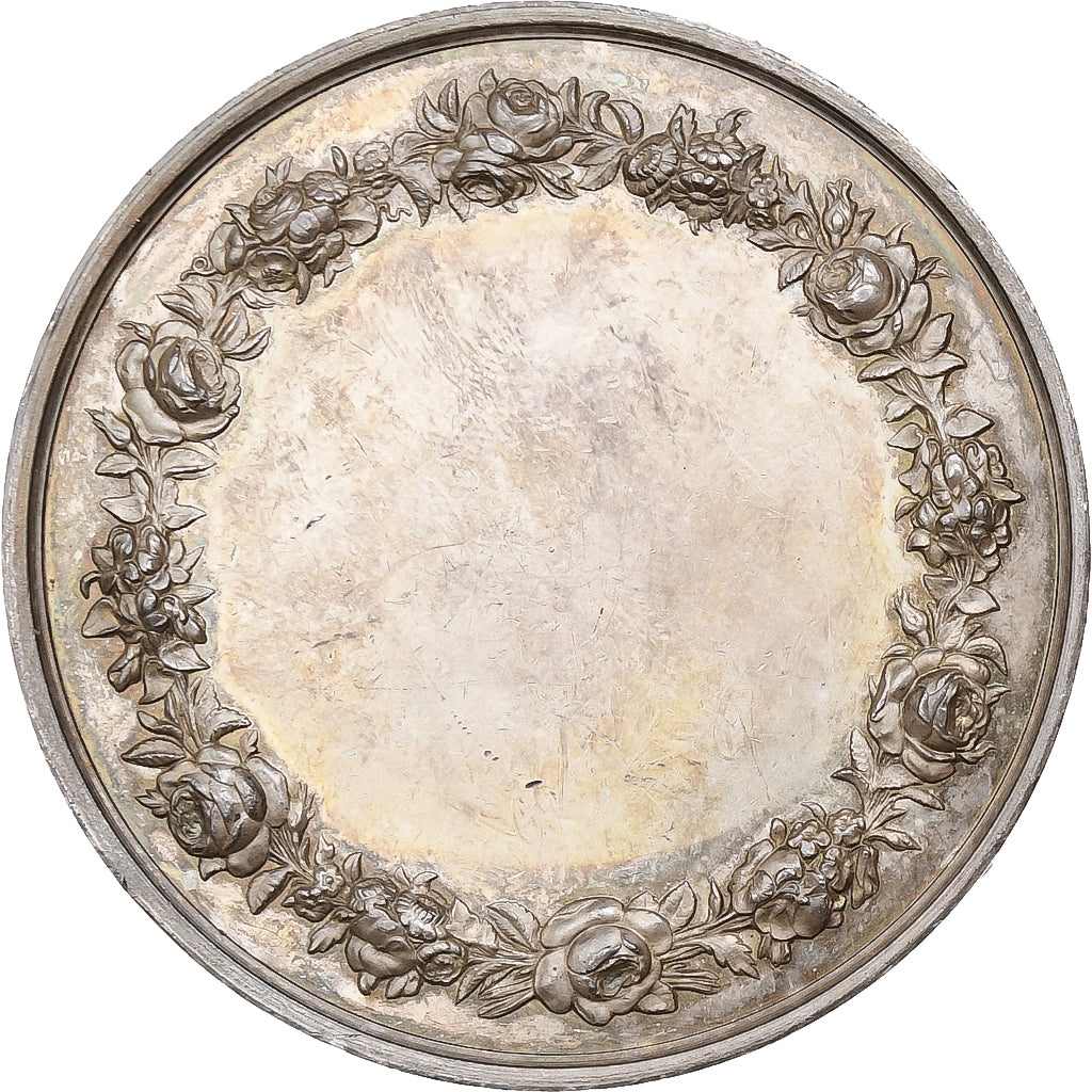 France, Medal, Impératrice Eugénie, n.d., Silver, Bovy & Peyre, MS(60-62)