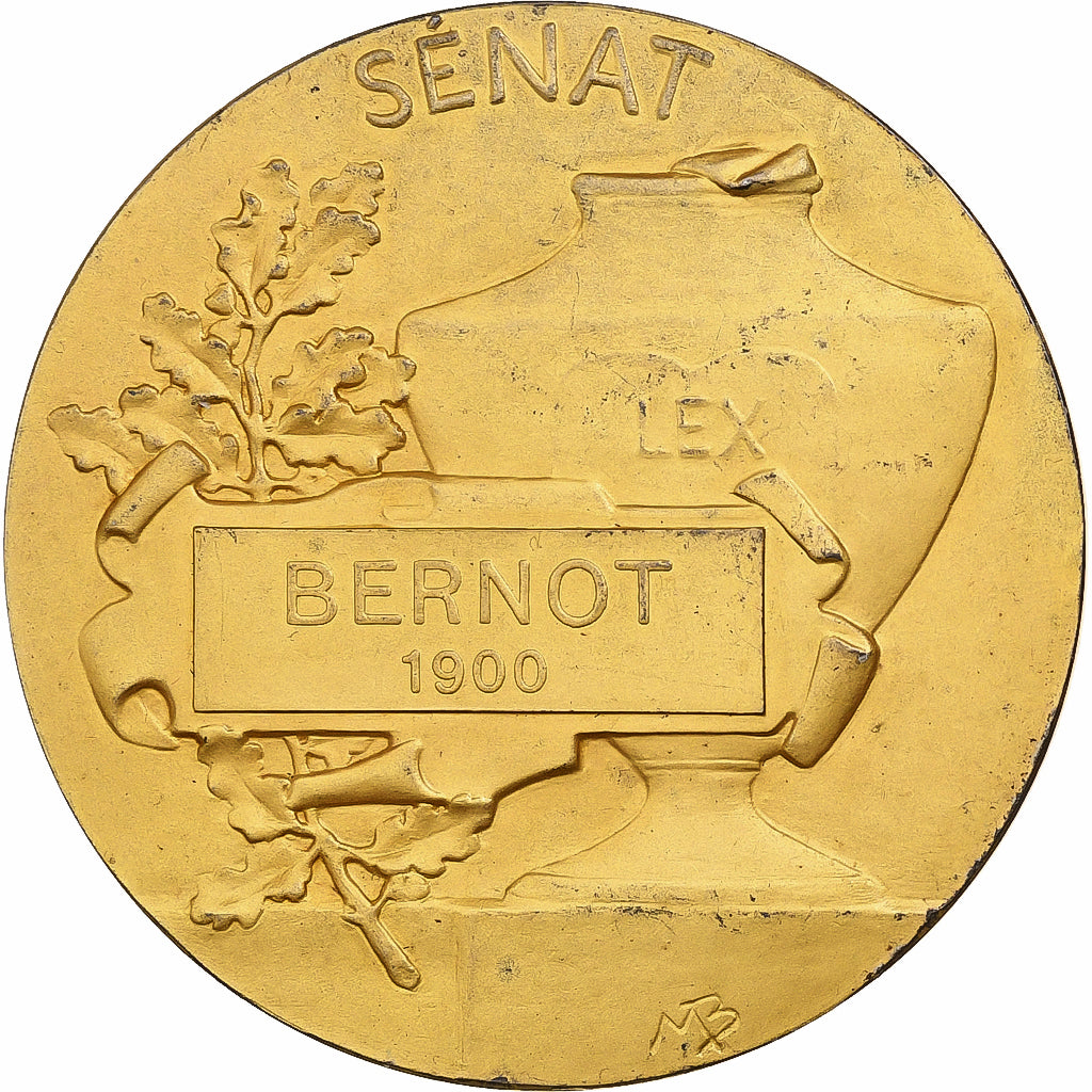 France, Medal, Sénat, élection de Achille-Joseph Bernot (Somme), 1900, Gilt