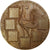 Francia, medalla, Calendrier, La Chouette et le Coq, 1977, Bronce, Couture, EBC+