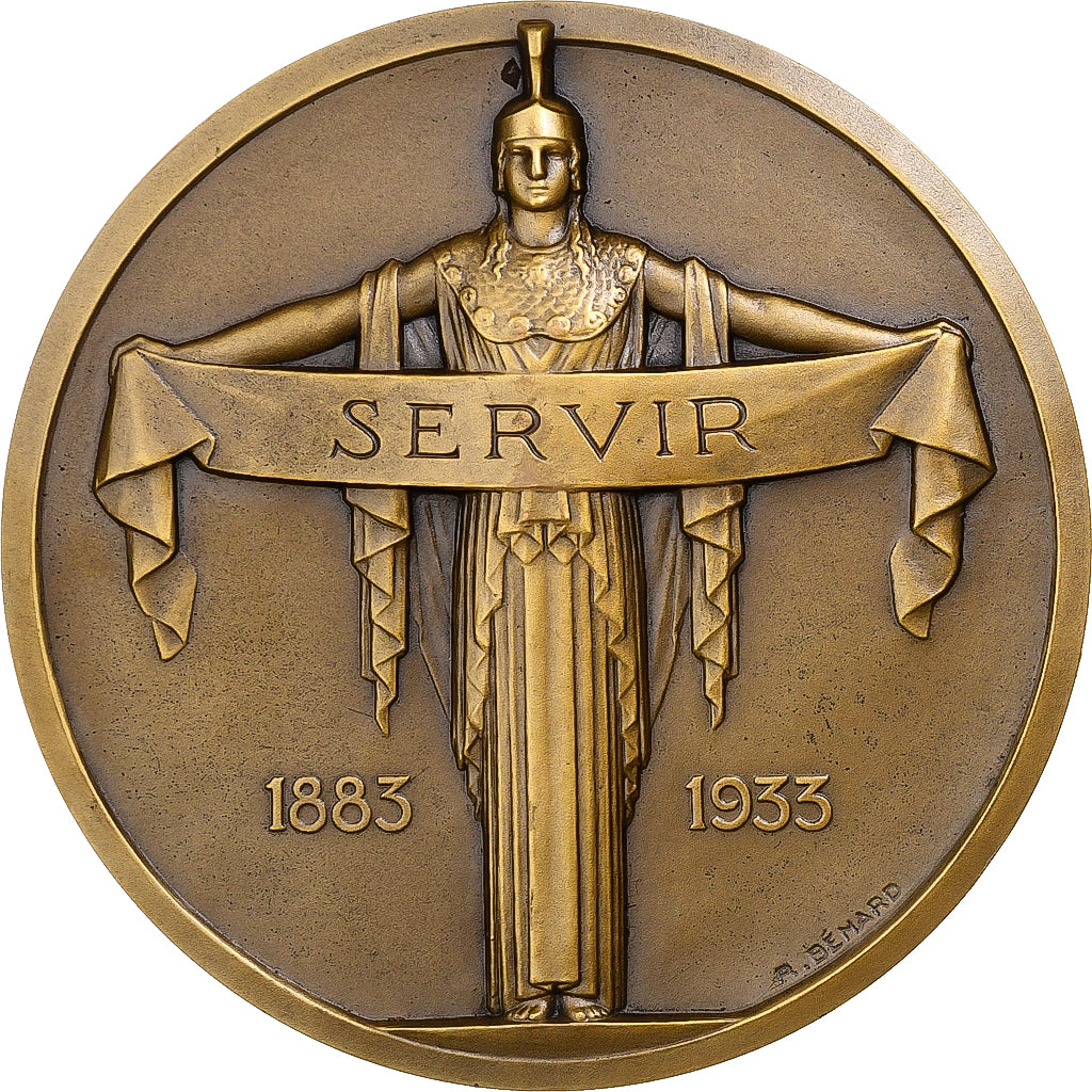Francia, medalla, A. Pottier, Directeur des Assurances l'Union, 1933, Bronce