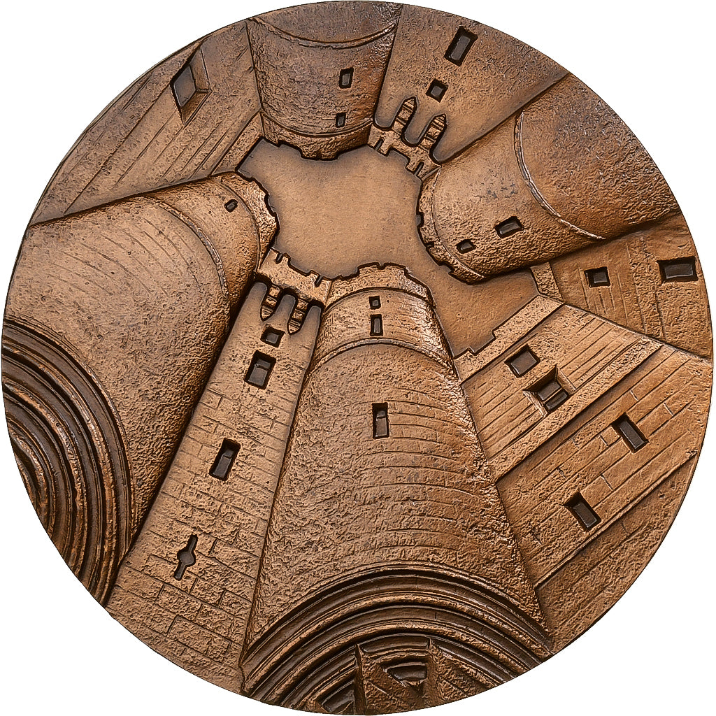 Francia, medalla, Mont Saint-Michel, n.d., Bronce, Dufresne, EBC+
