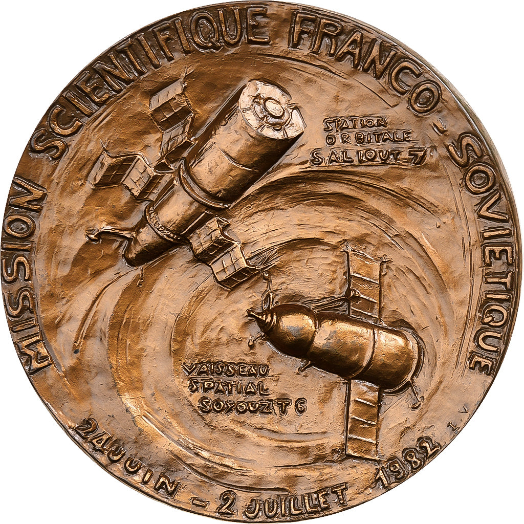 Francia, medalla, Premiers Spationautes Français, Baudry-chrétien, n.d.