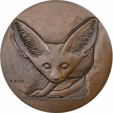 France, Medal, Le Fennec, n.d. (1976), Bronze, Bloc, MS(60-62)