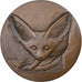 France, Medal, Le Fennec, n.d. (1976), Bronze, Bloc, MS(60-62)