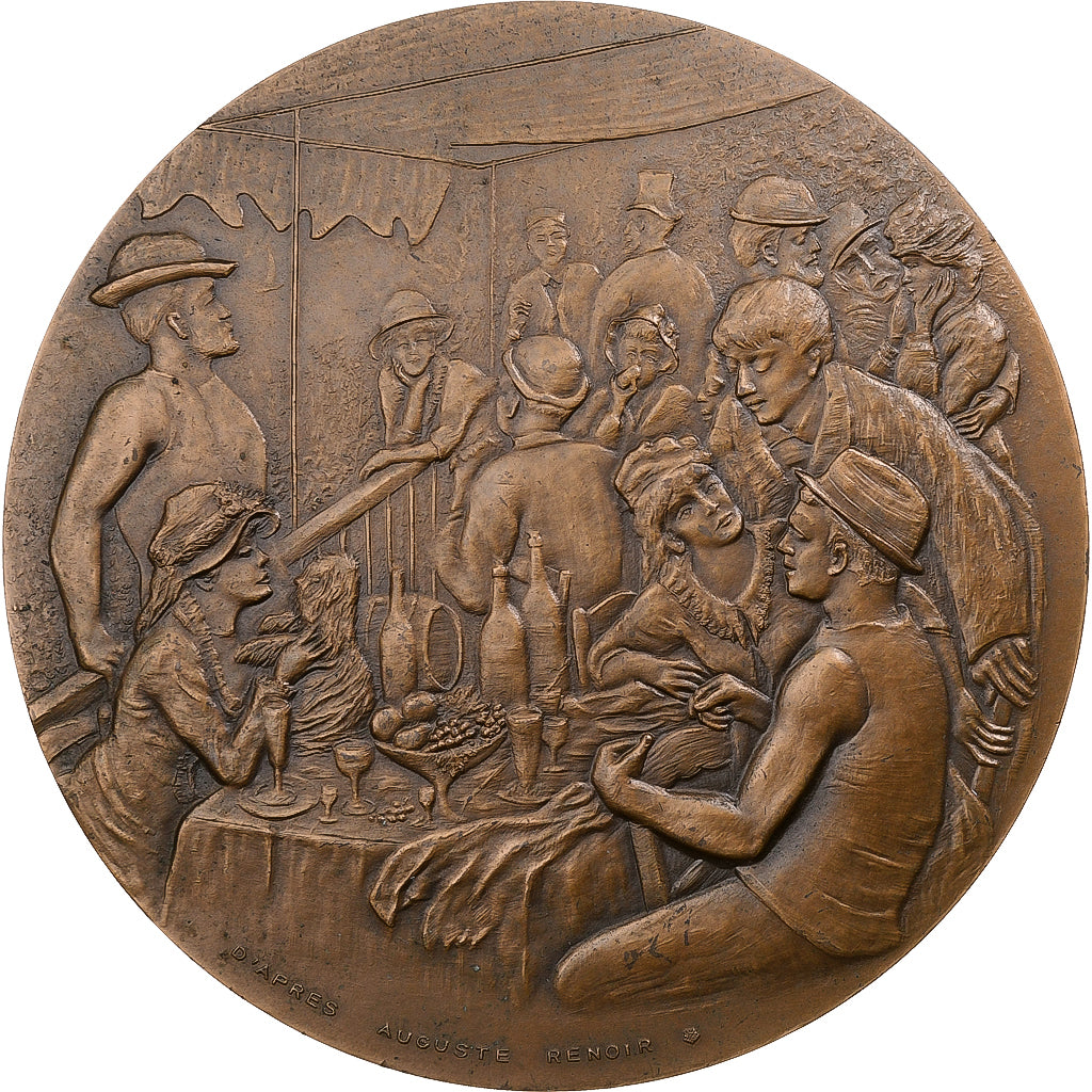 Francia, medalla, Le Déjeuner des canotiers, Auguste Renoir, n.d. (1976)