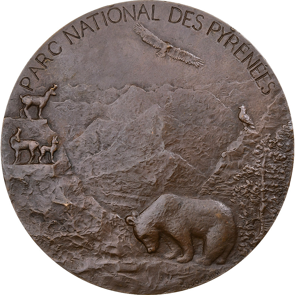 France, Medal, Parc National des Pyrénées, n.d. (1971), Bronze, J. Joachim