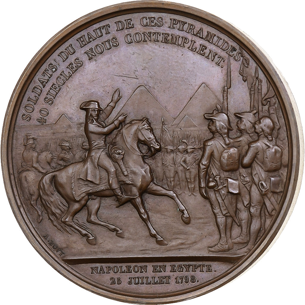 França, medalha, Napoléon Bonaparte, Campagne d'Égypte, n.d., Cobre