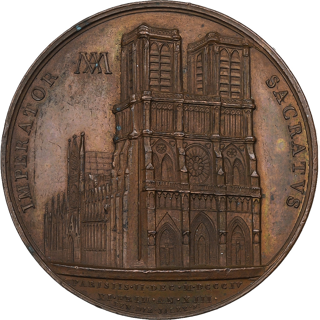 France, Medal, Pius VII, Le Sacre de Napoléon Bonaparte, n.d., Copper