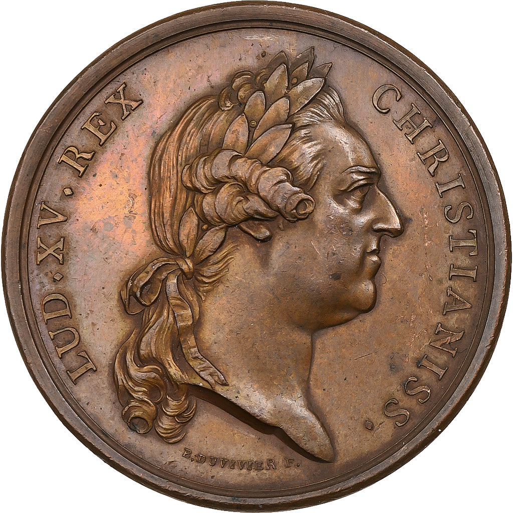 Francia, medaglia, Louis XV, Compagnie Royale d'Afrique à Marseille, 1774