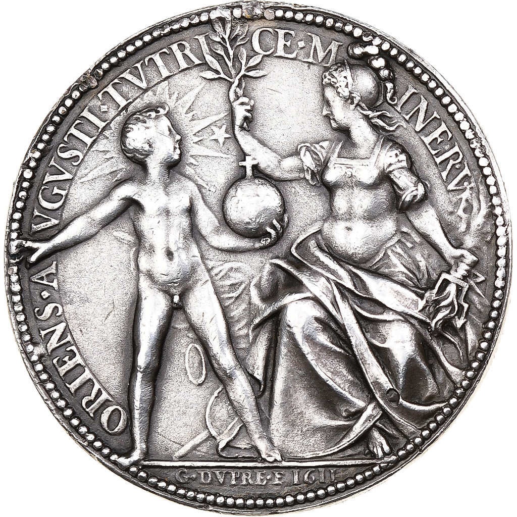 France, Médaille, Louis XIII, Marie de Médicis, Régence, 1611, Argent, SUP