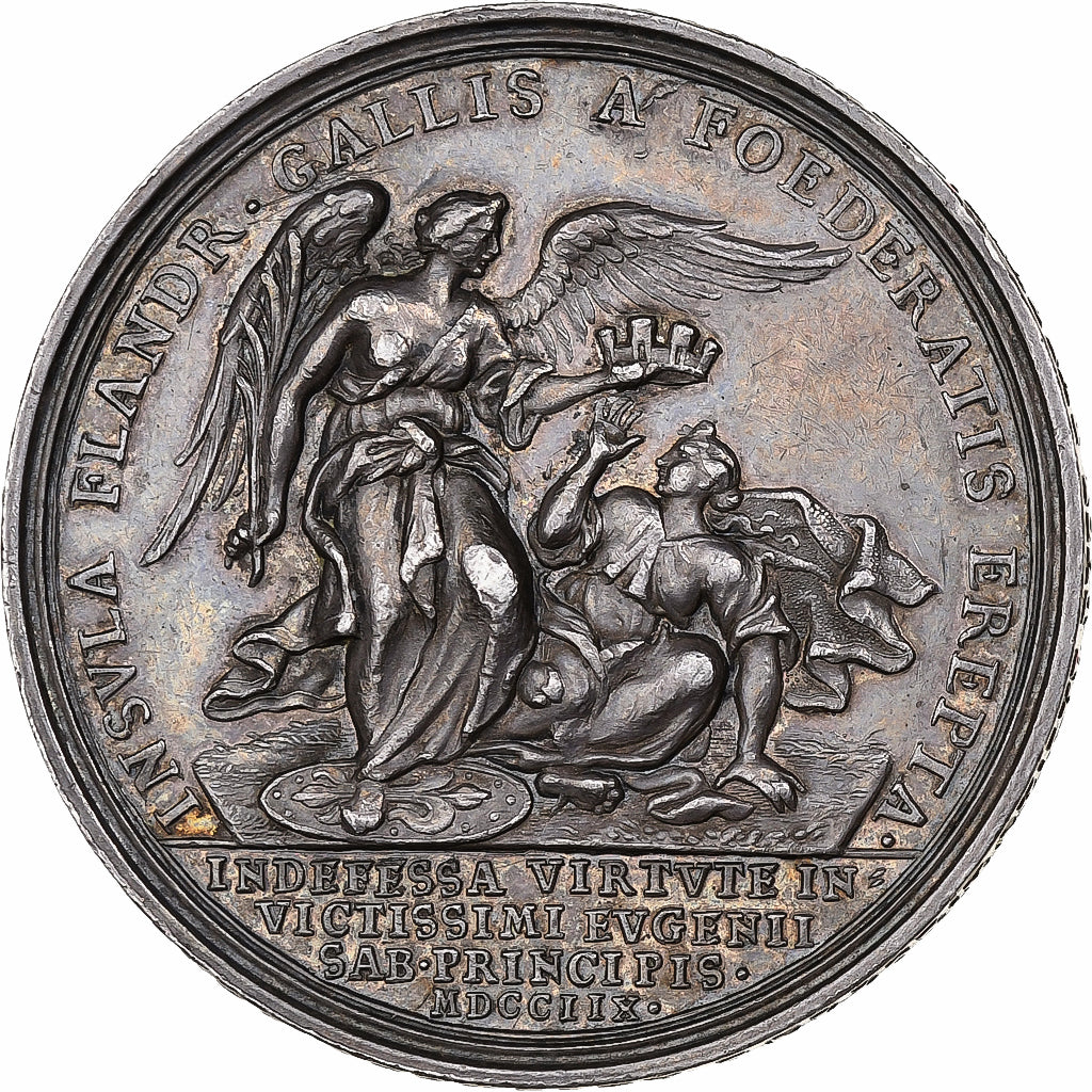 Holy Roman Empire, Medaille, Capture of Lille by Eugene of Savoy & Duke of