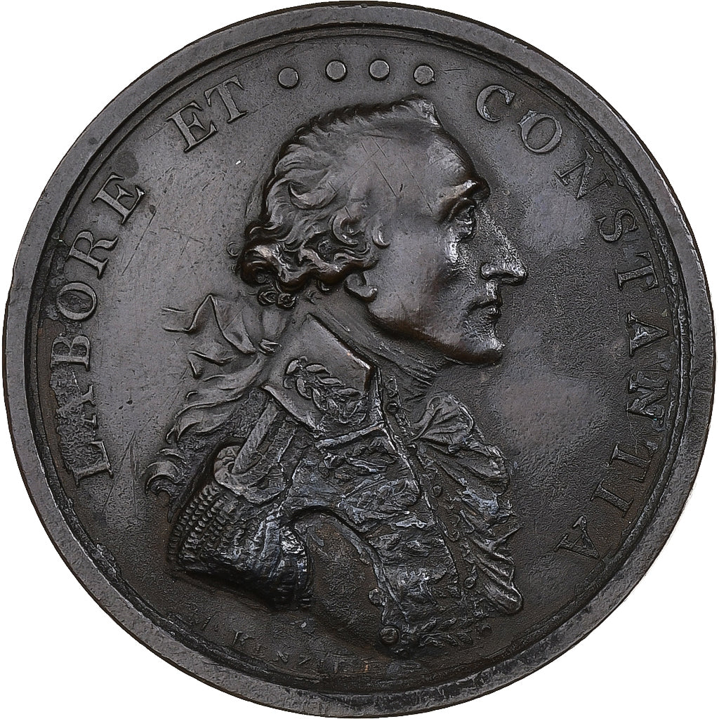 British India, Medal, Claude Martin, Labore et Constantia, AH 1211 (1796)