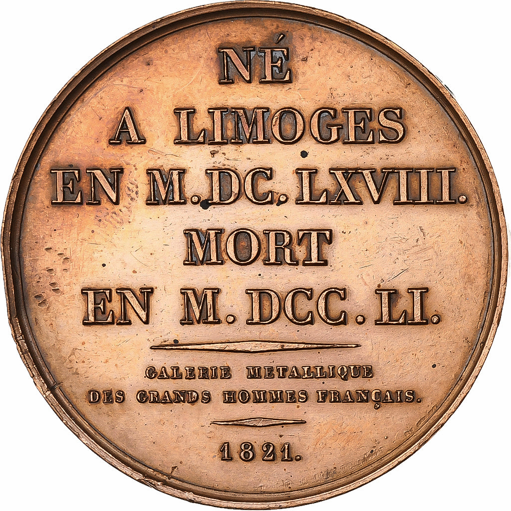 Frankrijk, Medaille, Henri François d'Aguesseau, 1821, Bronzen, Caqué, PR