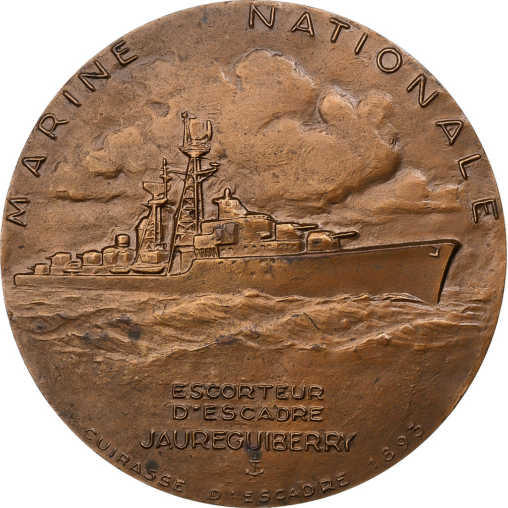 France, Médaille, J. B. Jauréguiberry, Lancement du cuirassé Jauréguiberry