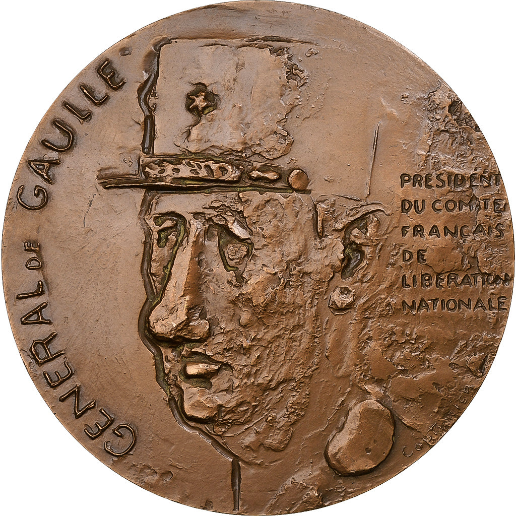 France, Médaille, Général De Gaulle, Villa des Oliviers, Alger, n.d. (1980)