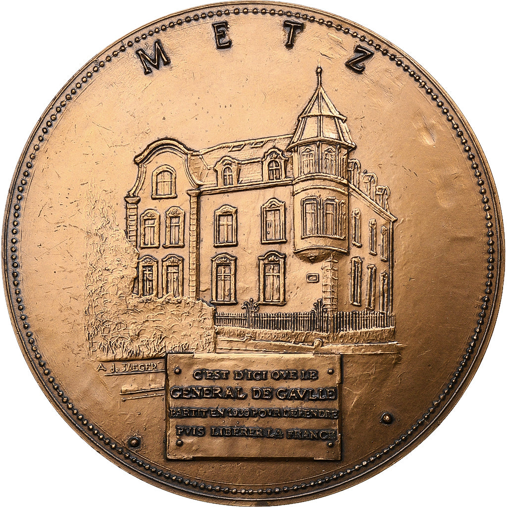 France, Médaille, Colonel De Gaulle, Commandant de la 4è division cuirassée