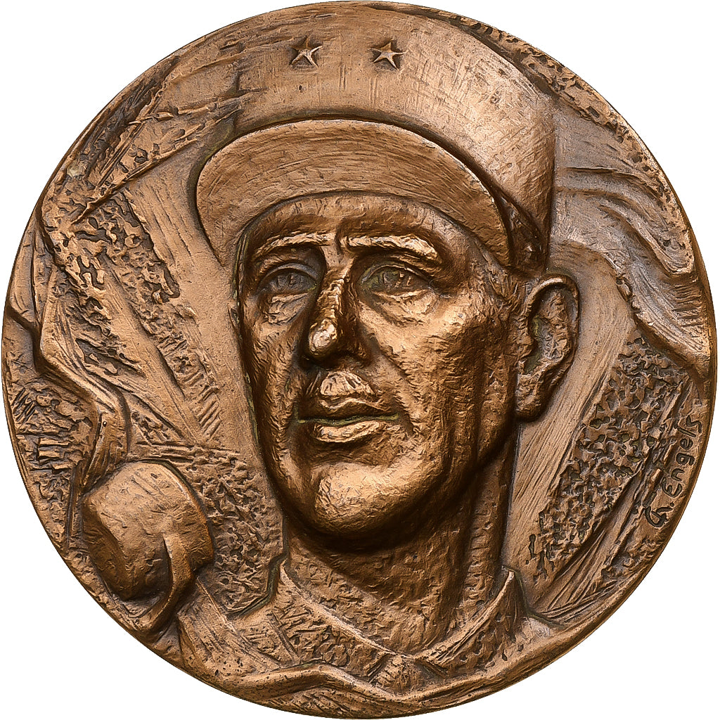 Francia, medaglia, Général De Gaulle, Appel du 18 Juin 1940, n.d., Bronzo