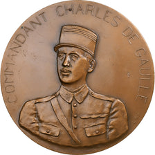 France, Medal, Commandant Charles de Gaulle, Beyrouth 1929-1931, n.d., Bronze