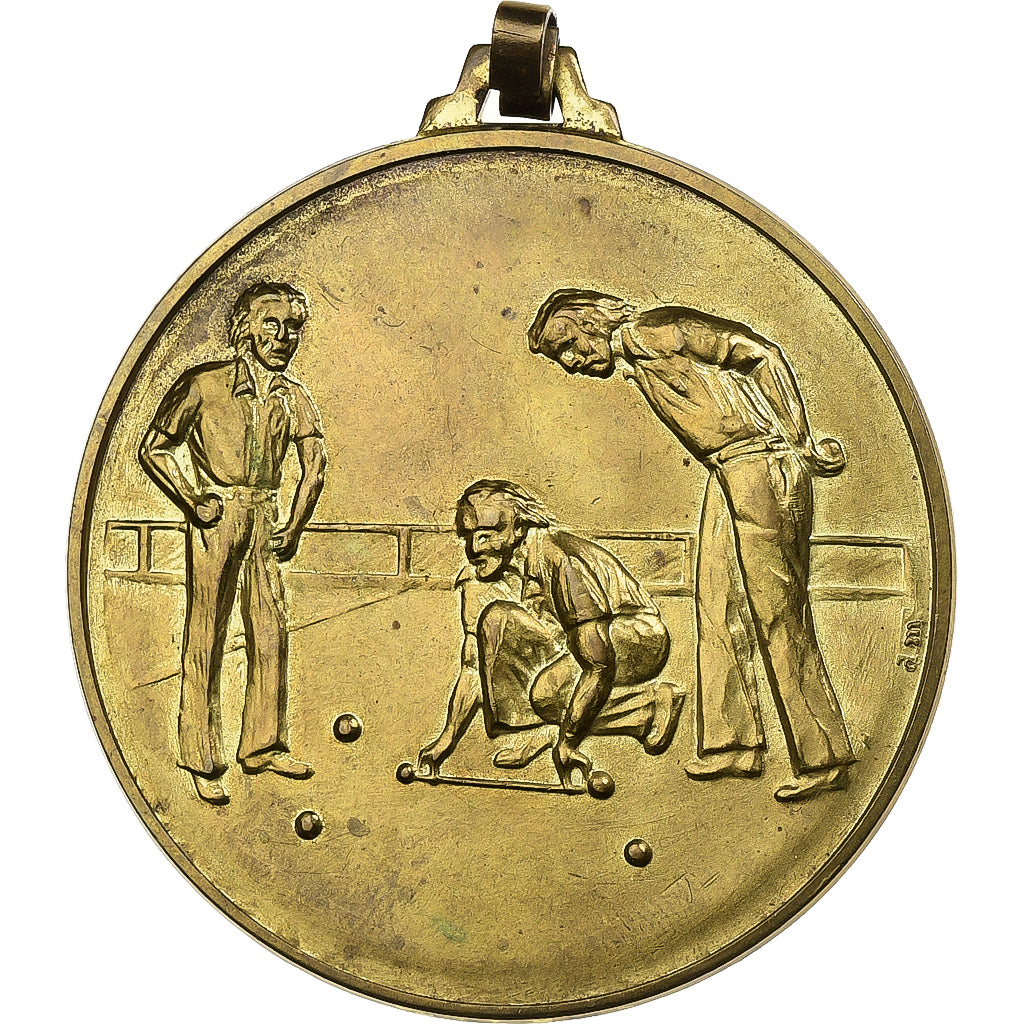 France, Médaille, Pétanque, Ville de Bédarrides, n.d., Laiton, TTB+